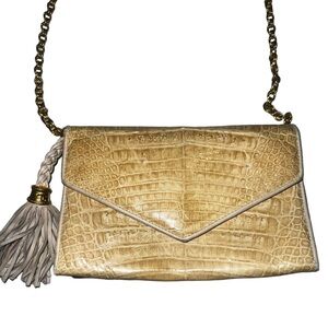 Chanel vintage handbag crocodile